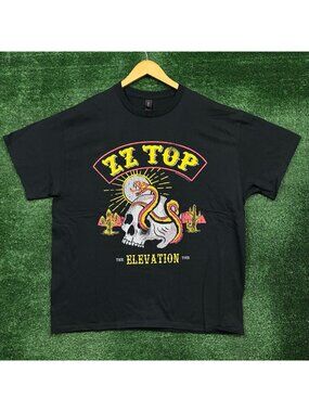 ZZ Top The Elevation Tour Rock Band Tour Dates T-Shirt Size Extra Large